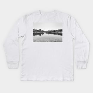 The river in summer Kids Long Sleeve T-Shirt